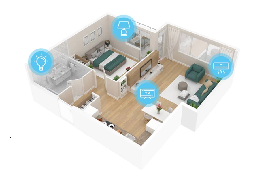 Wifi spínač na DIN lištu 63A jednomodulový pro Smart Life a Tuya